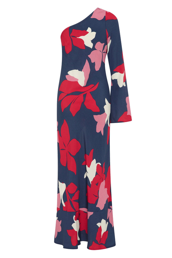 Adeline Dress In Flame Lily