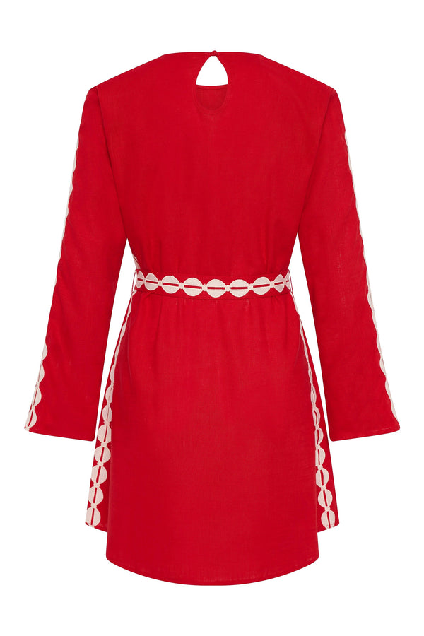 Anouk Mini Dress In Poppy Seed