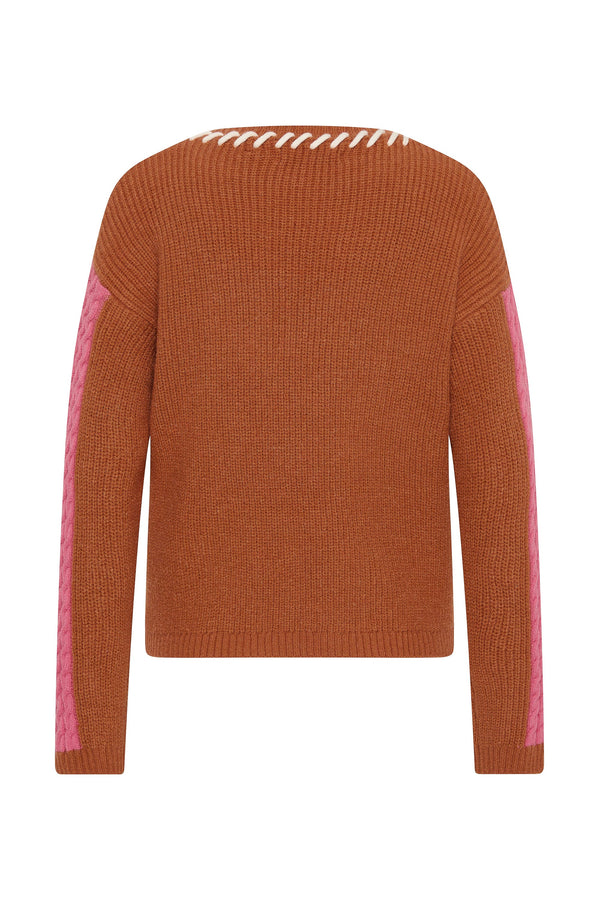 Ariana Knit In Toffee Rose