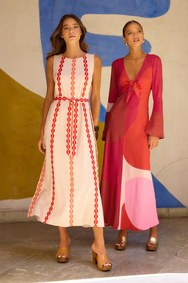 Aurora Dress In Desert Oak