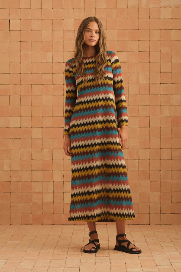 Autumn Dress In Daisy Jones