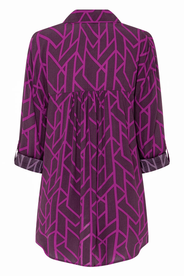 Beach Shirt In Morado