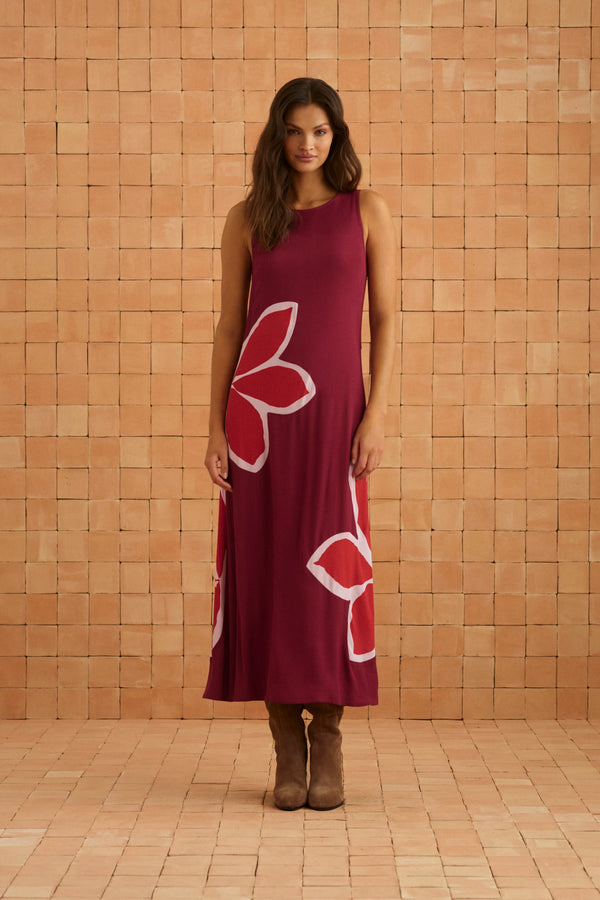 Binnie Dress In Gazamia Rosa