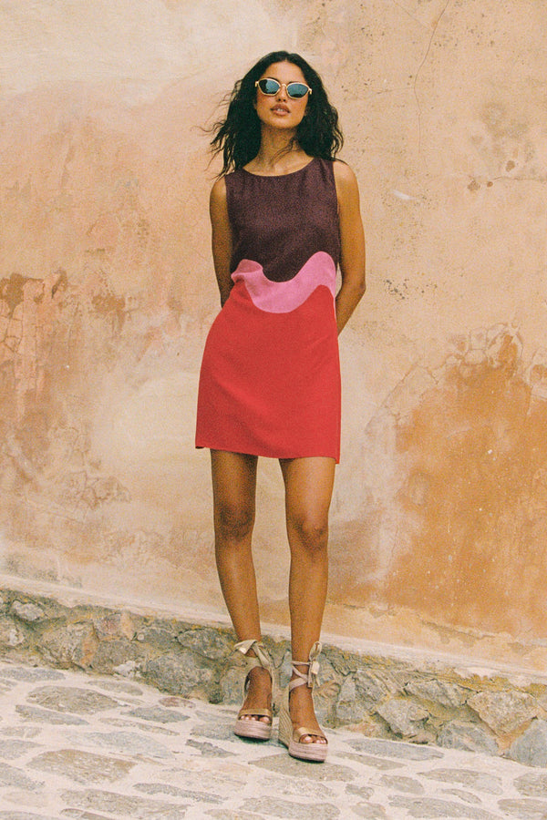 Binnie Mini Dress In BonBon
