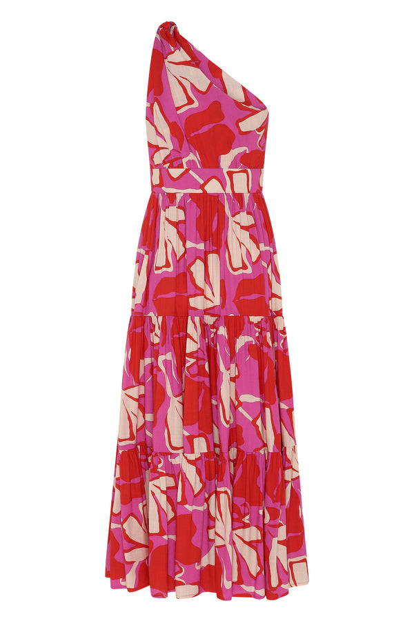 Calypso Dress In Berry Lotus