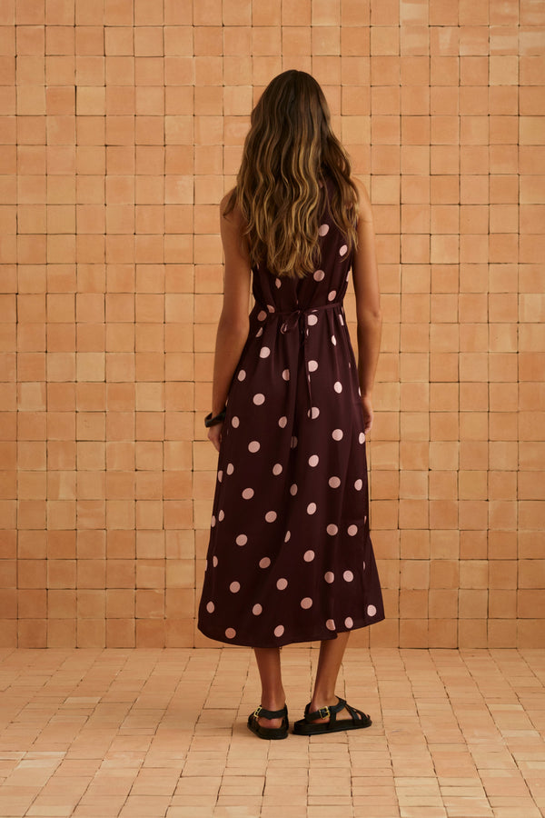 Candy Midi Dress In Peppercorn