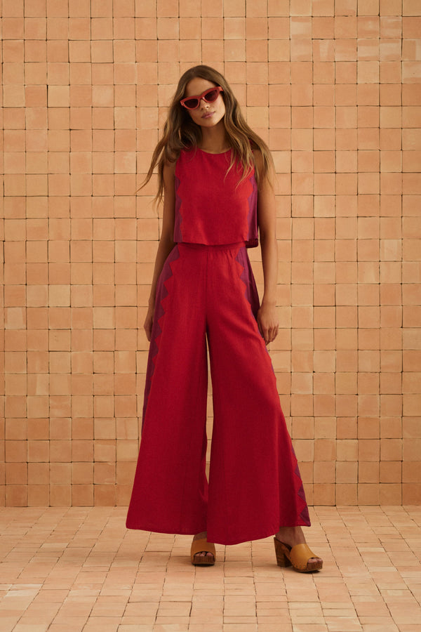 Charlie Jumpsuit In Foxglove Rosa