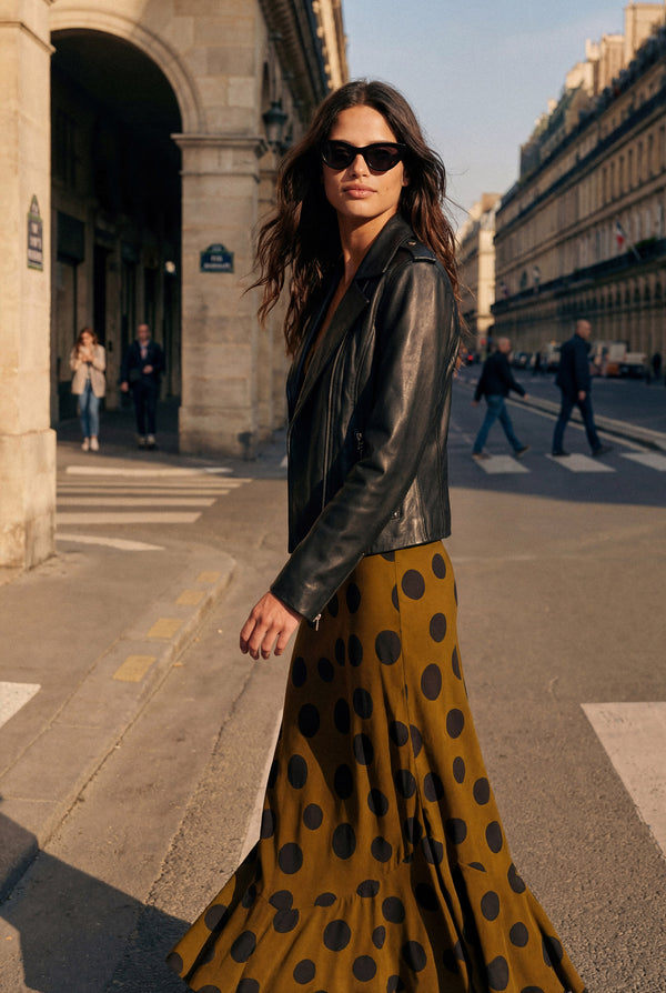 Cleo Jacket In Black Leather