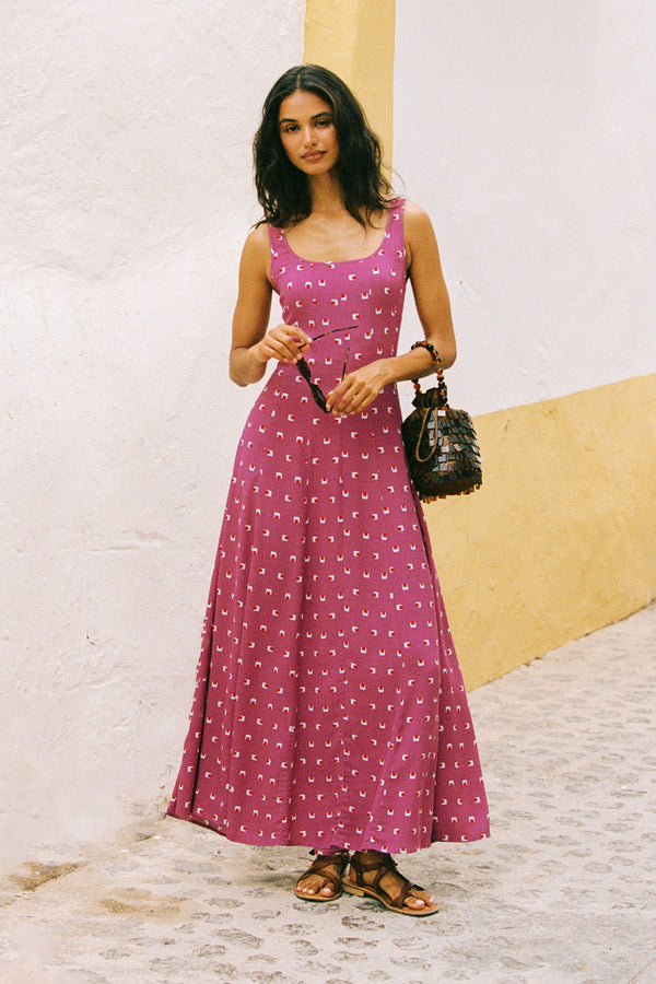 Daphne Dress In Tamarillo