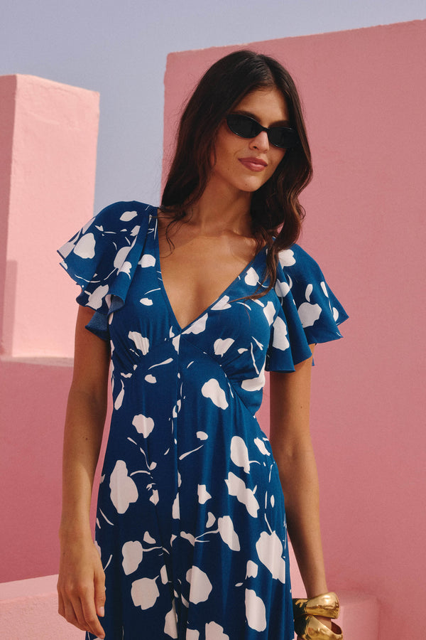 Dusty Dress In Hortensia