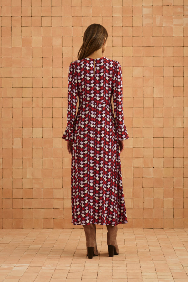 Elodie Dress In Paprika Spice