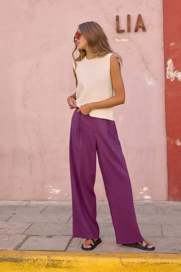 Radha Pants In Aubergine