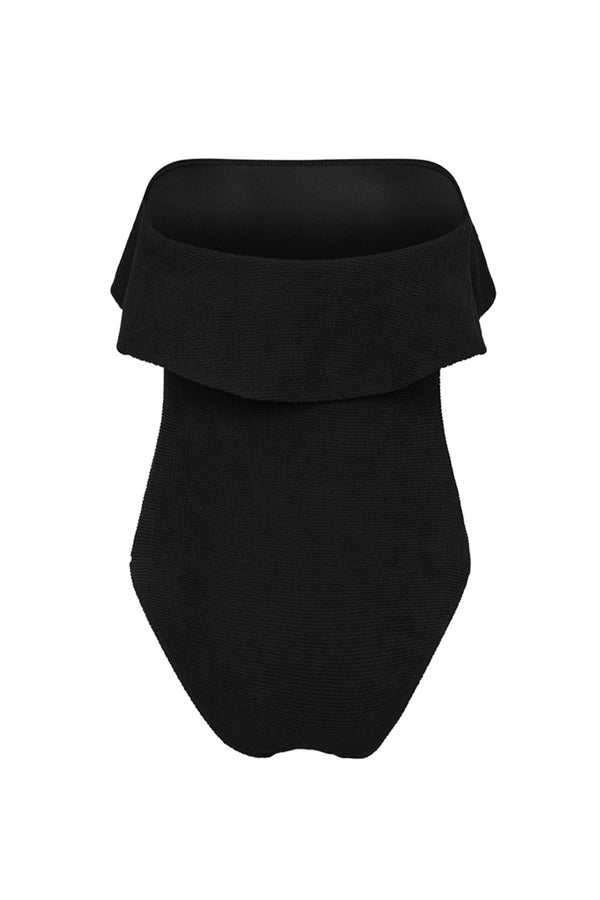 Farrah Frill One Piece In Black