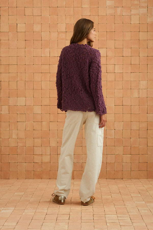 Harper Jumper In Eggplant