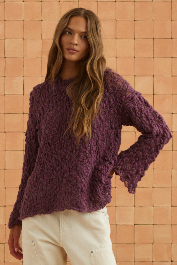 Harper Jumper In Eggplant