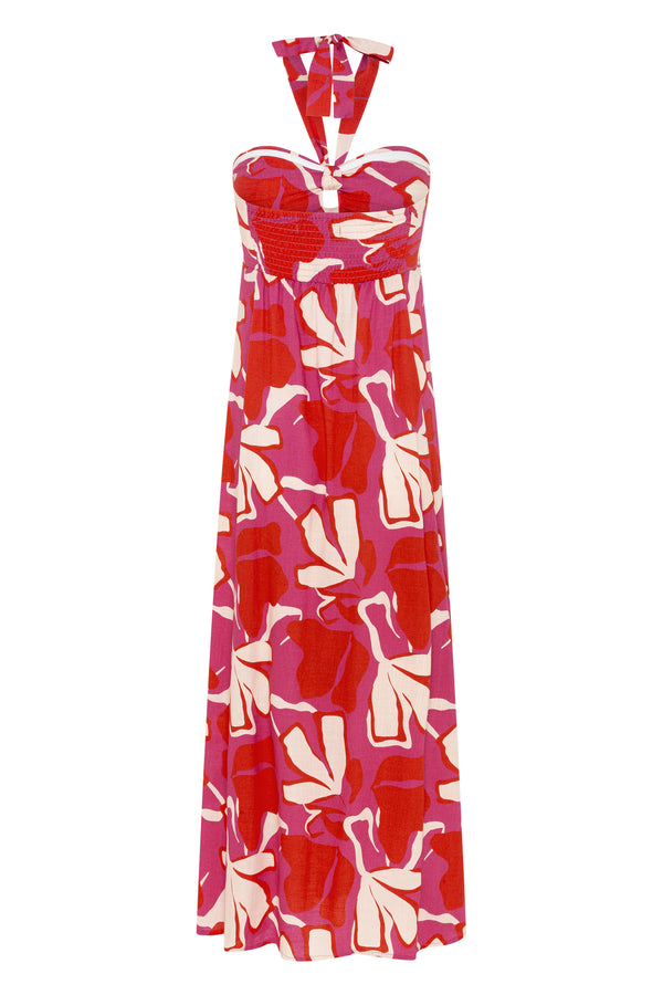 Indiana Dress In Berry Lotus