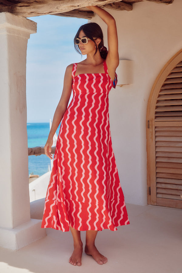 Iris Dress In French Rose