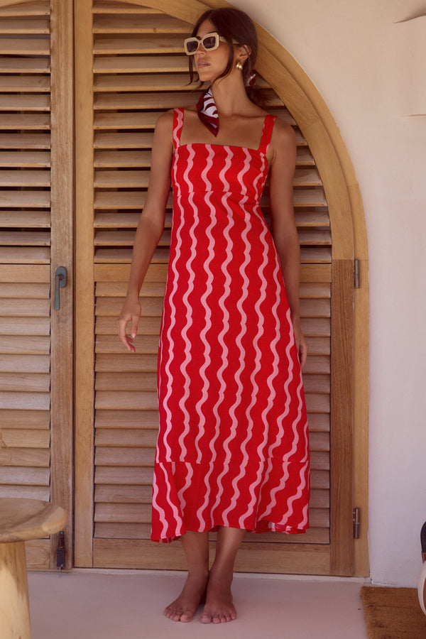 Iris Dress In French Rose