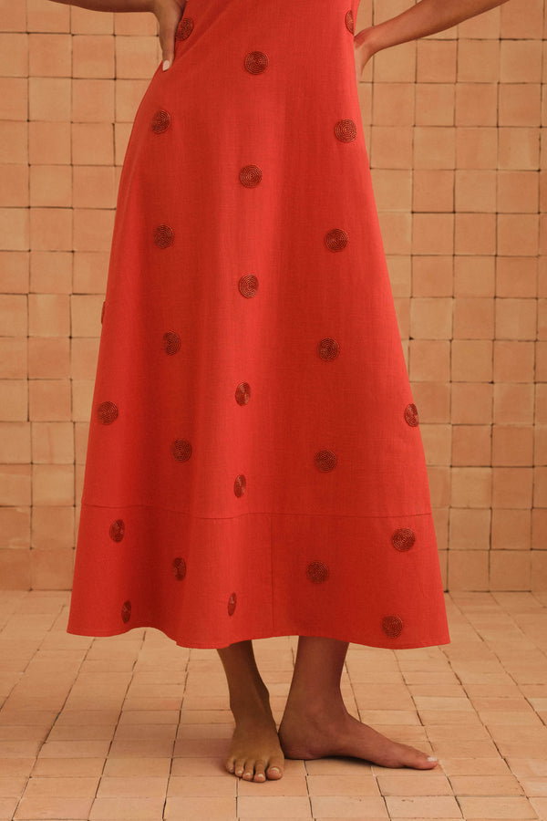 Iris Dress In Rosa