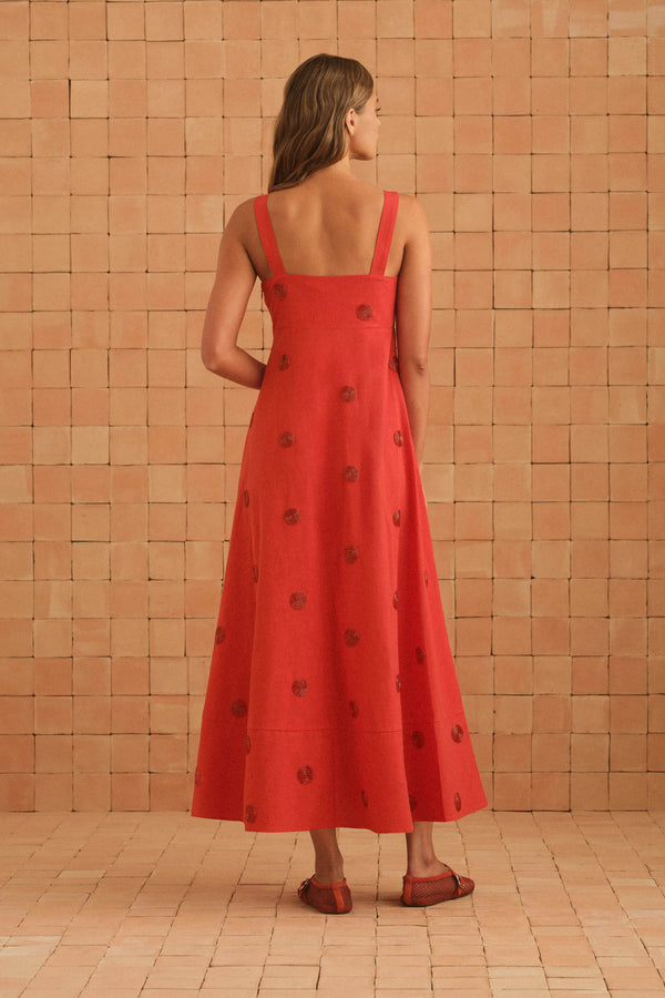 Iris Dress In Rosa