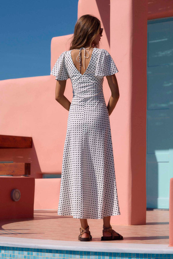 Isabella Dress In Coco Spot