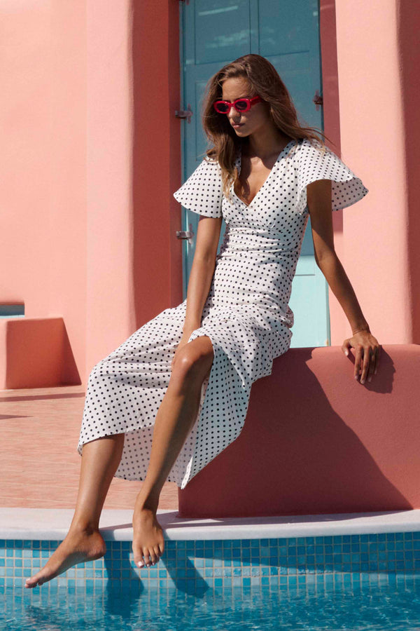 Isabella Dress In Coco Spot
