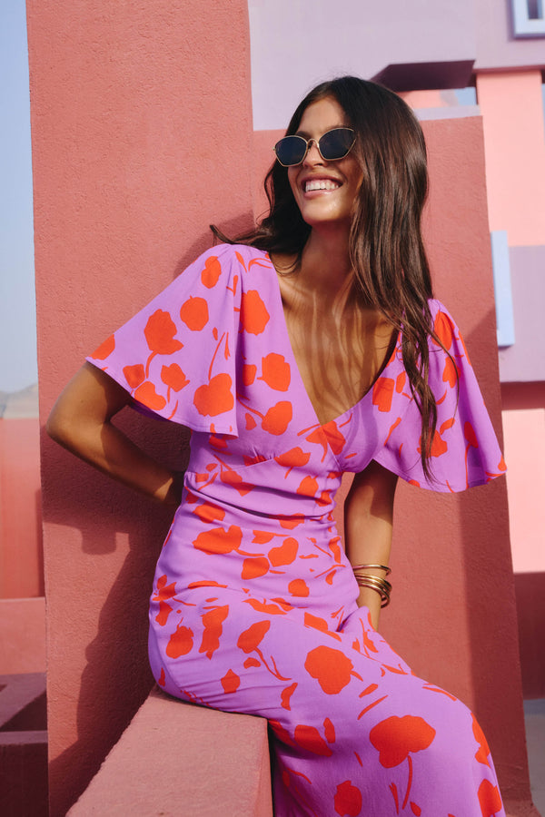 Isabella Dress In Fuchsia