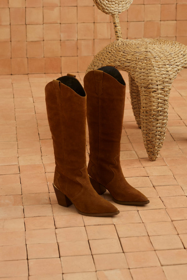 Jolene Boots In Chestnut