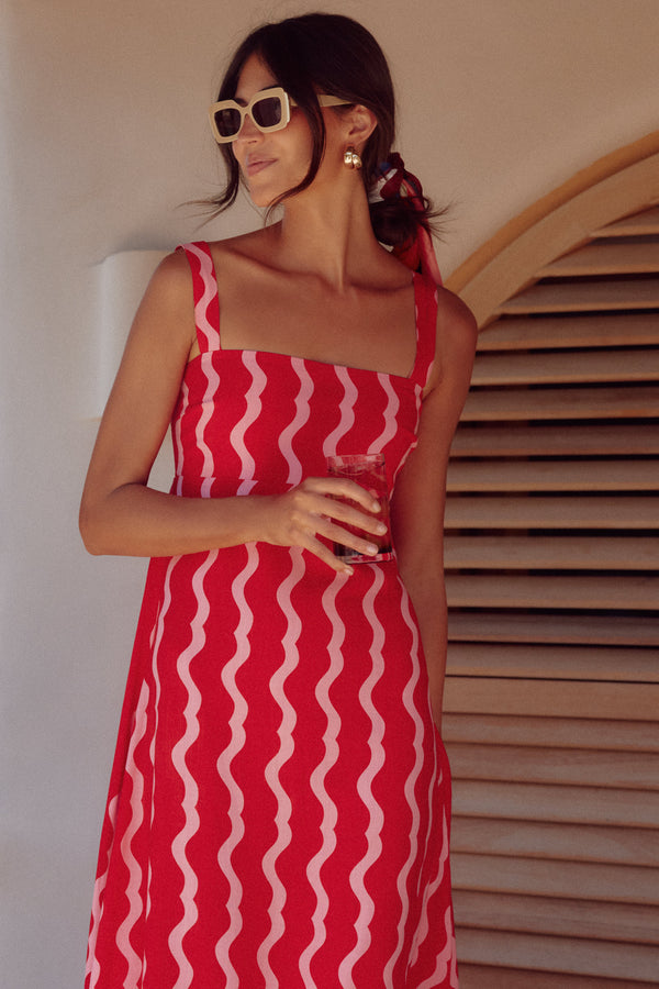 Iris Dress In French Rose