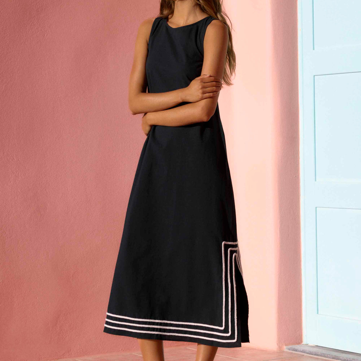 Margot Dress In Nero 8 AU / 4 US