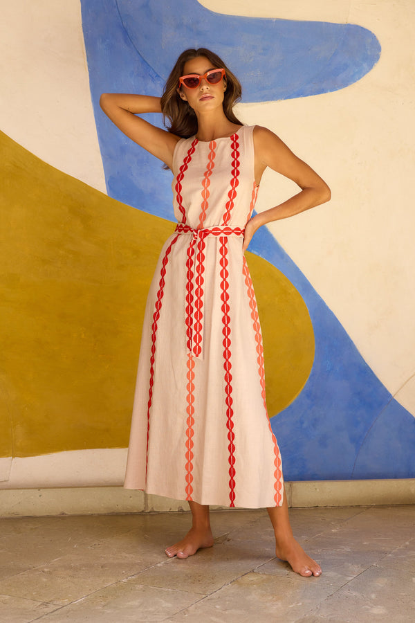 Margot Dress In Palm Sugar