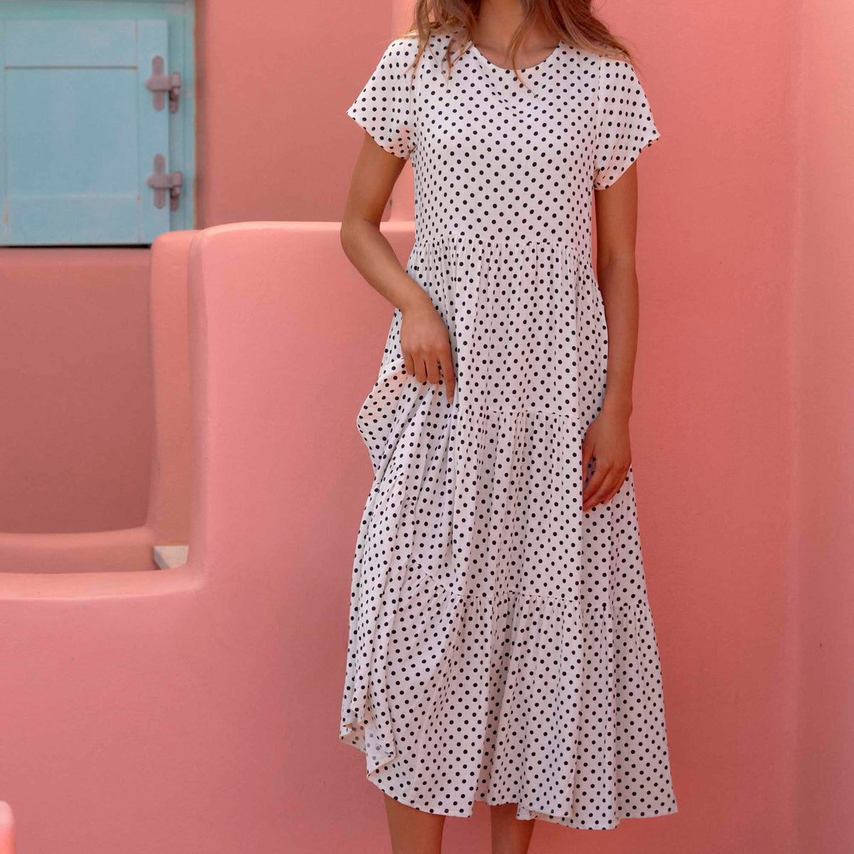 mister zimi brown spot dress Candy Dress In Peppercorn