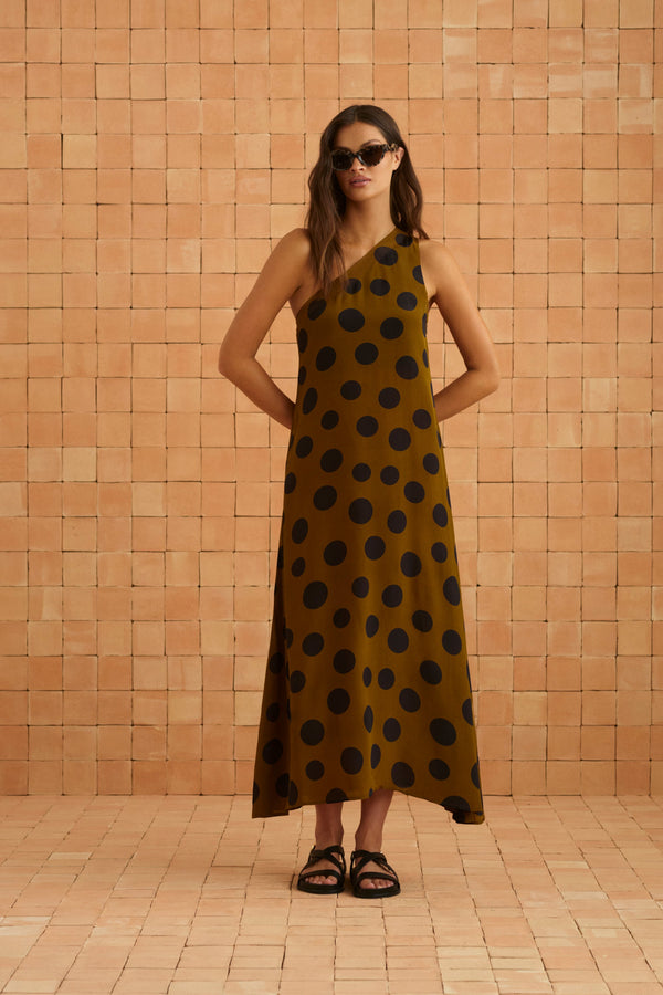 Minka Dress In Ginger Spot