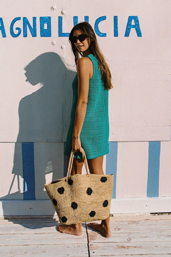 Poolside Mini Dress In Verde