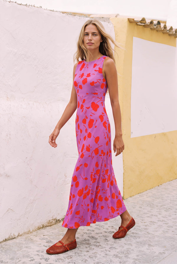 Misty Dress In Fuchsia