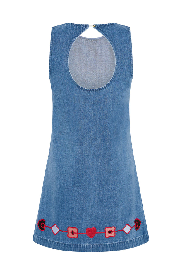 Nikita Dress In Indigo Blue