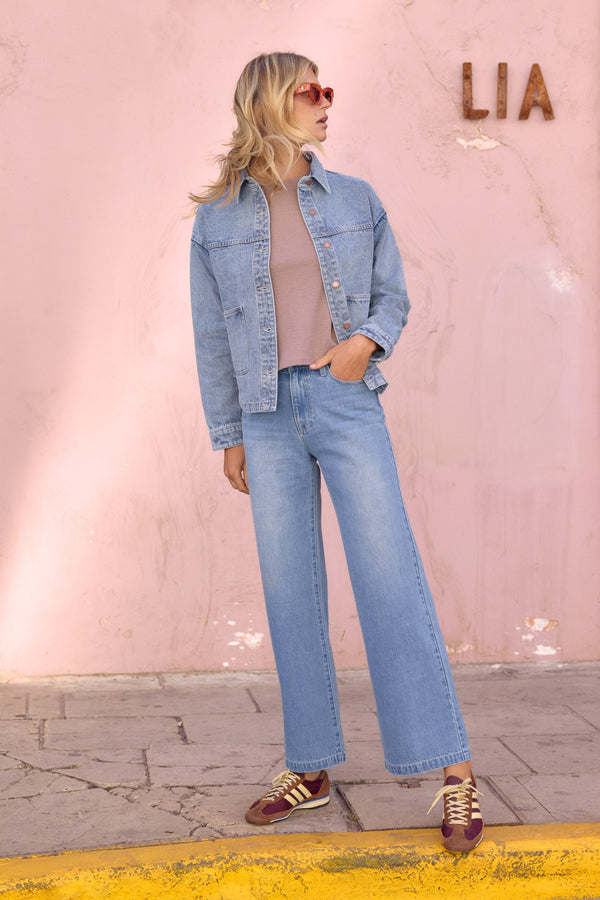 Nikita Jacket In Oasis Blue