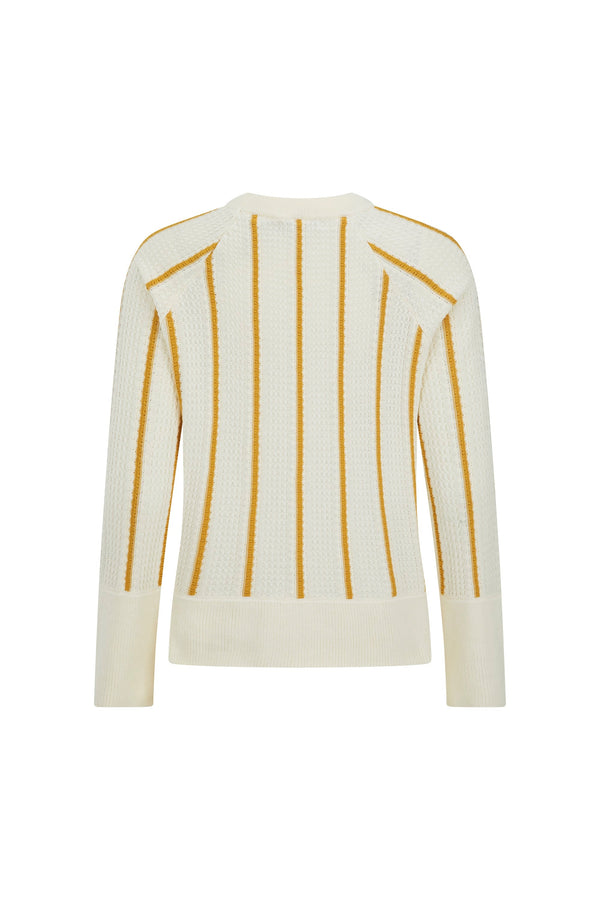 Peppa Jumper In Turmeric Stripe