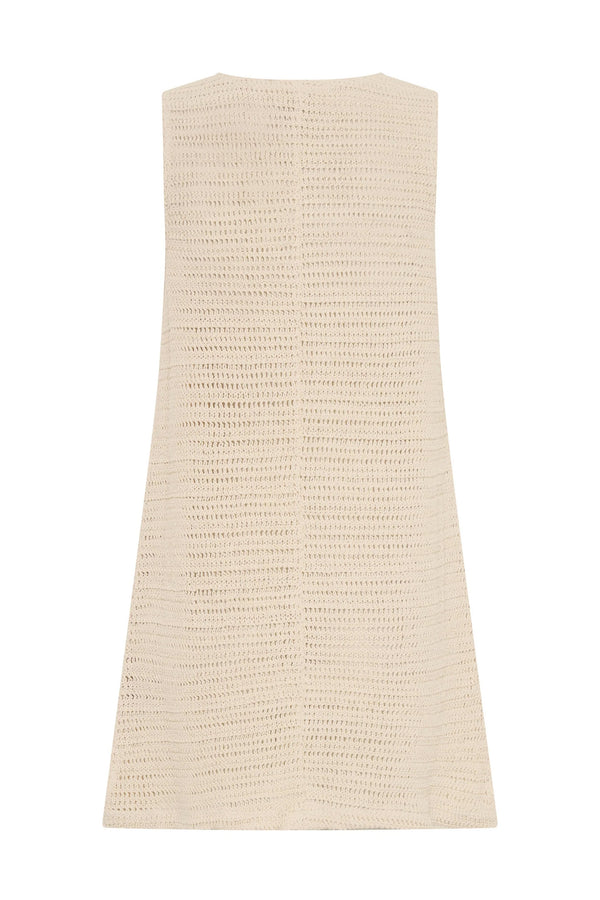 Poolside Mini Dress In Ecru
