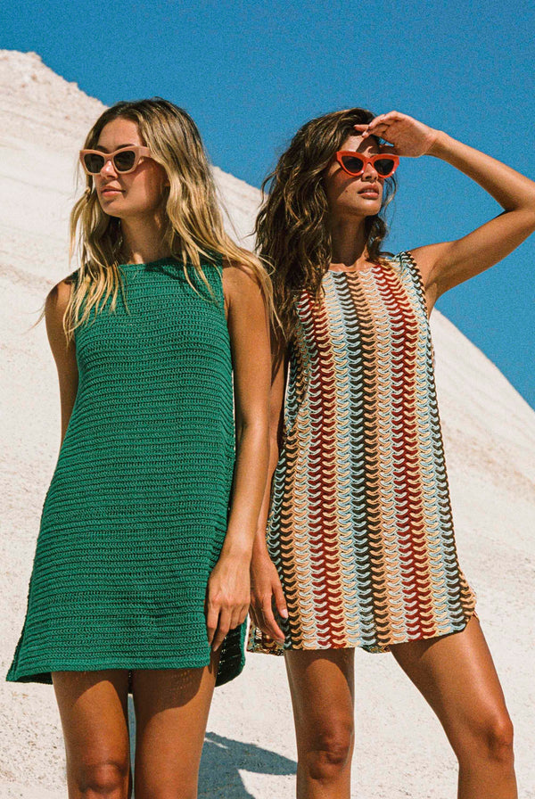 Poolside Mini Dress In Cabana
