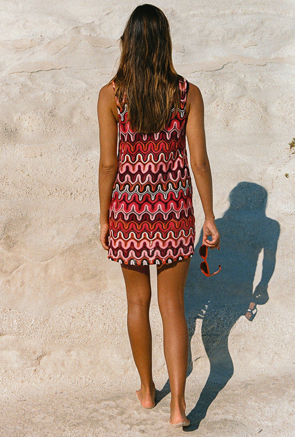 Poolside Mini Dress In Malibu