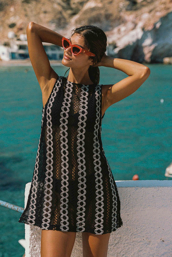 Poolside Mini Dress In Moonlight