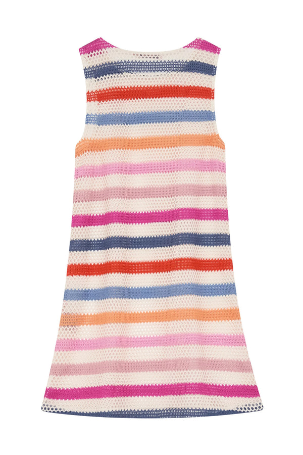 Poolside Mini Dress In Summer Stripe