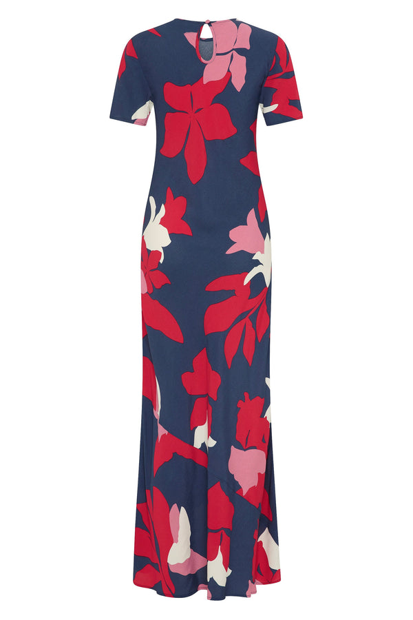 Roma Dress In Flame Lily