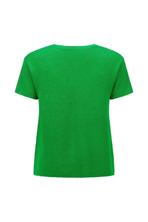 Sage Knit Tee In Apple