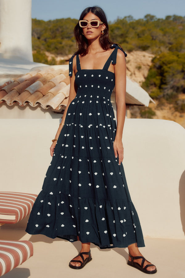 Savannah Tie Dress In Miami