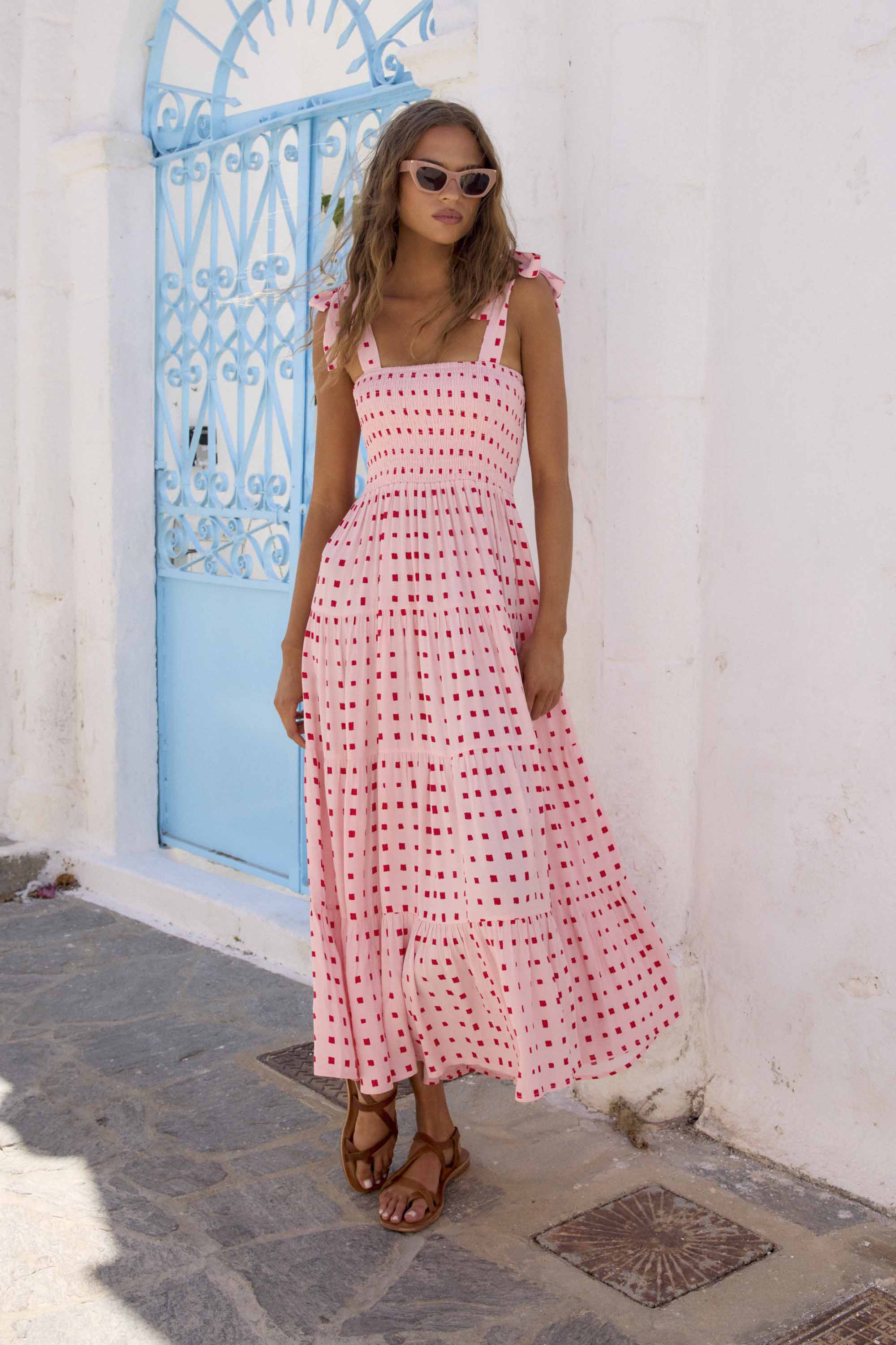 Savannah Tie Dress In Sunrise | Women's Dress | Mister Zimi