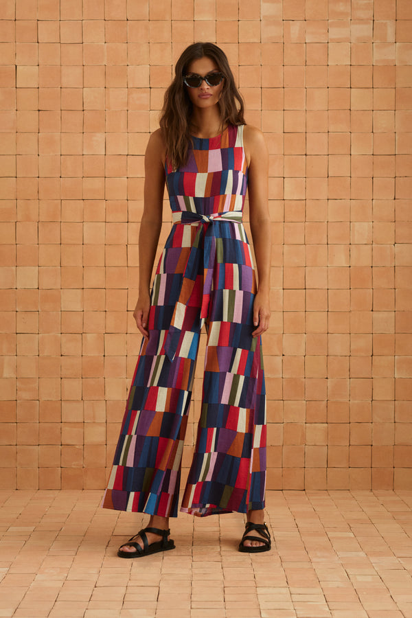 Selma Jumpsuit In Forget Me Not