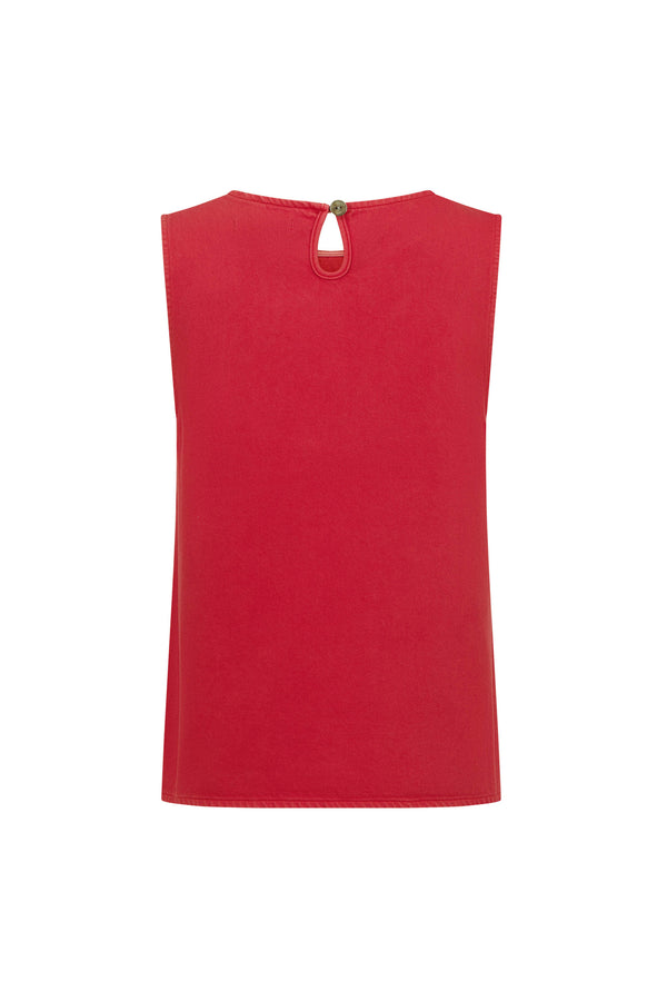 Sim Top In Poppy Denim