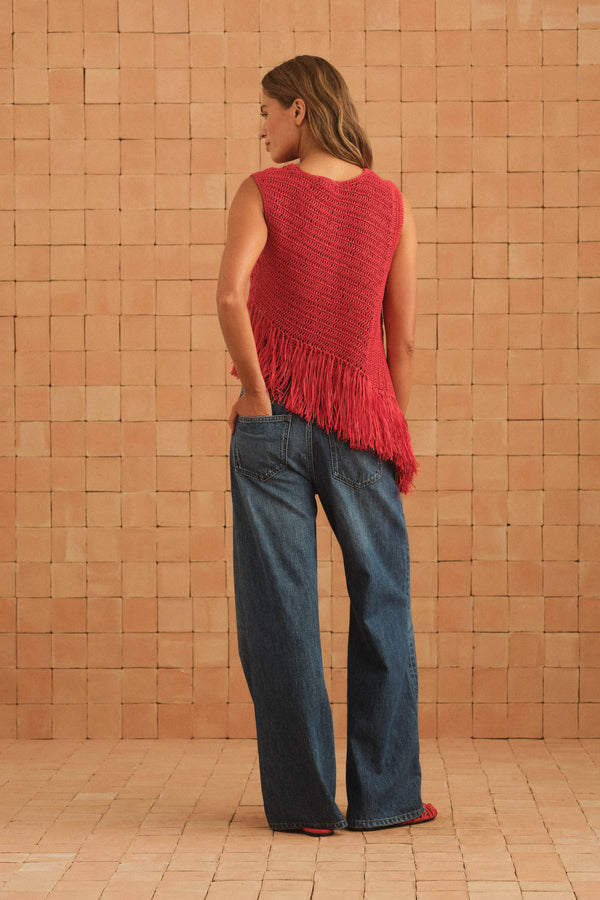 Sisi Top In Rosso